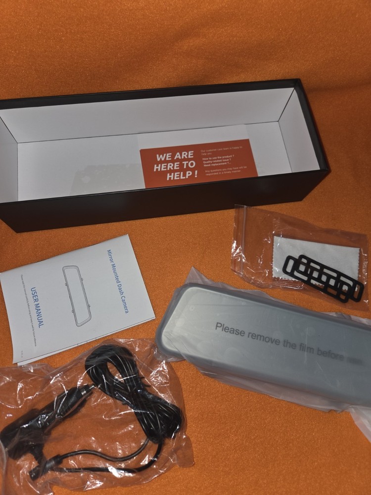 Mirror dvr with a front camera.