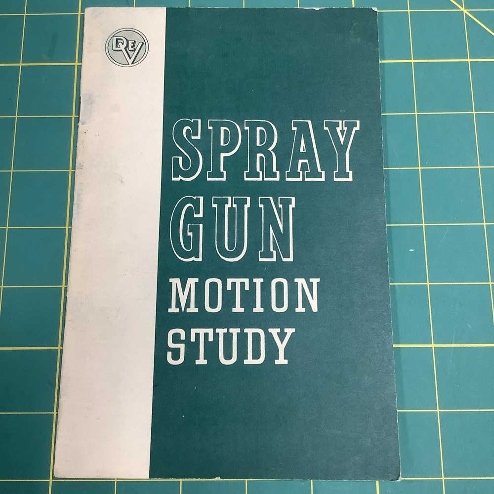1954 Devilbiss Co. Spray Gun Motion Study Manual Spray Gun Guide