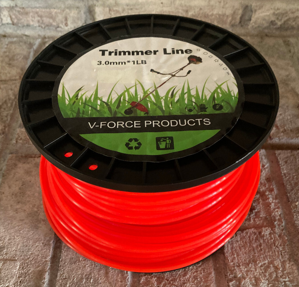 V-Force 3.0mm Trimmer String 0.12” Line, 1 LB, Partial Spool Over 300', Round