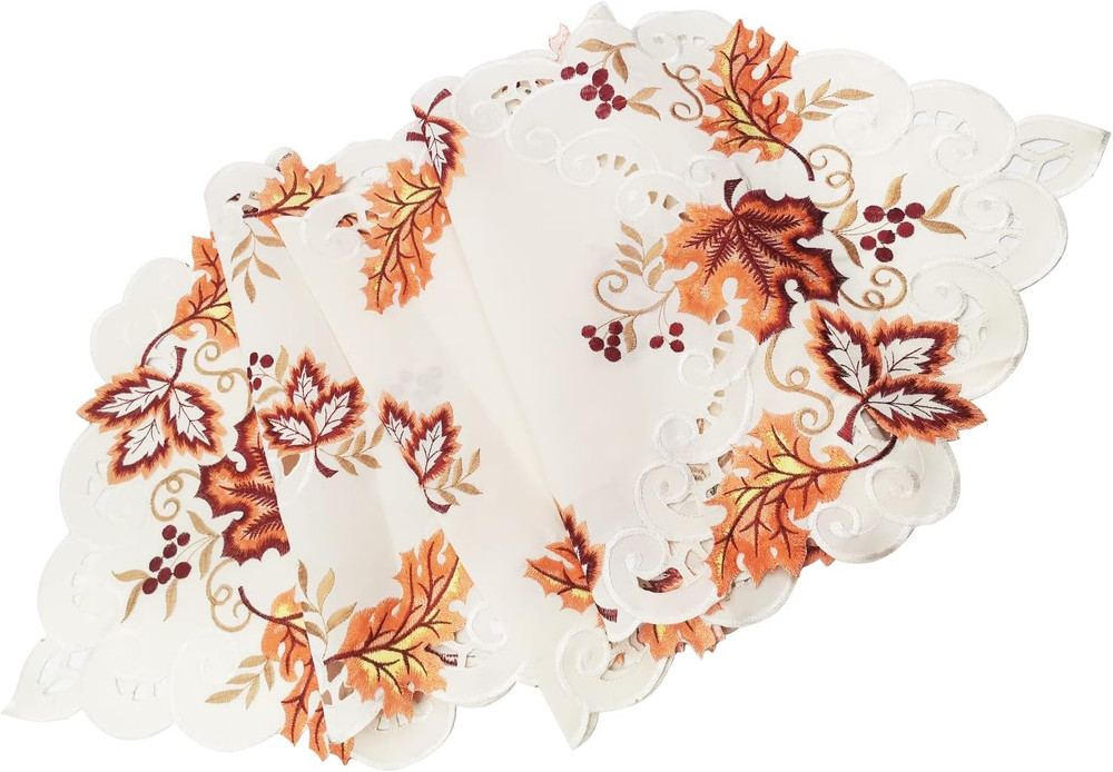 Fall Table Runner with Maple Leaf Long Festival Table Runner Table Decorations f