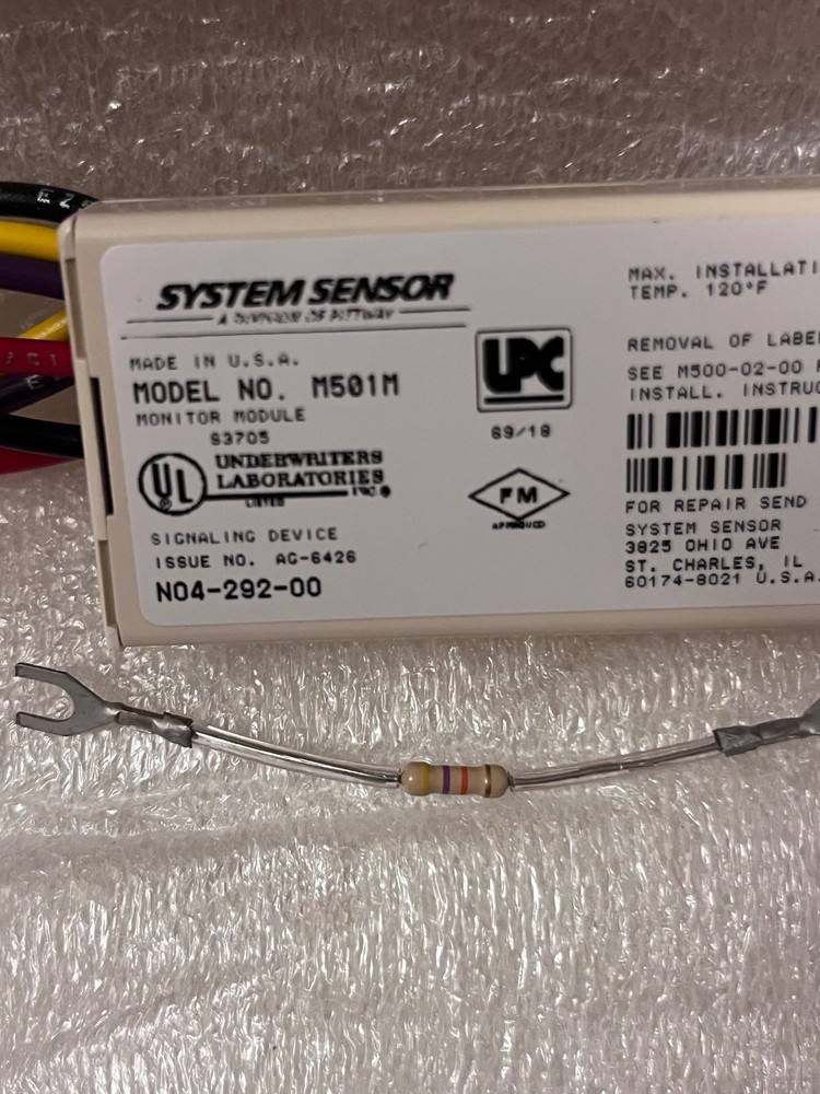 New System Sensor M501M Mini Monitor Module System Sensor M501M