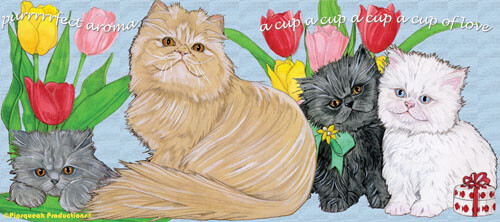 Persian Cat Ceramic Coffee Mug Tea Cup 15 oz