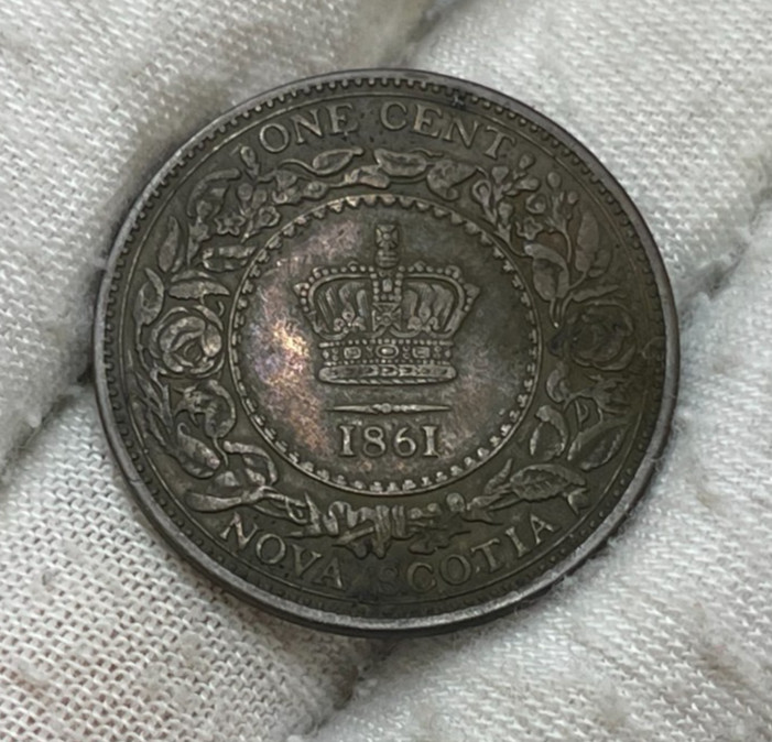 1861 Nova Scotia One Cent Coin