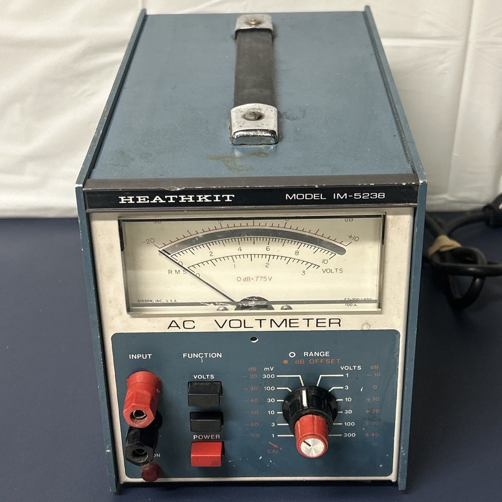 Heathkit IM-5238 AC Voltmeter, BENCH TESTS GOOD, NICE UNIT.