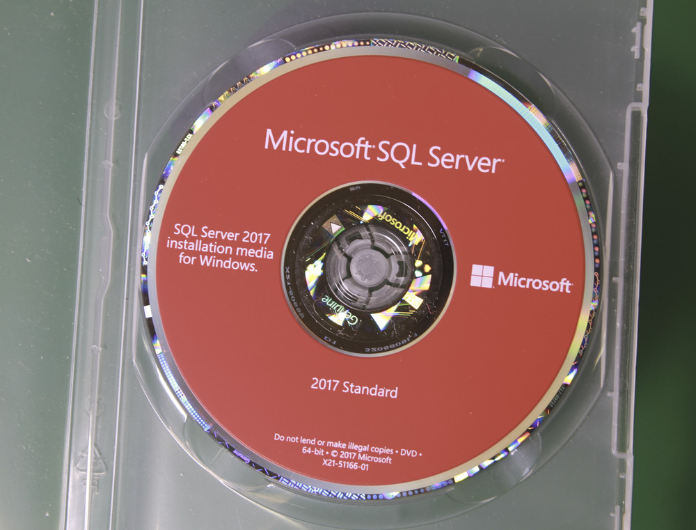 SQL Server 2017 Standard 24 Core DVD COA Genuine Holographic Authentic Retail