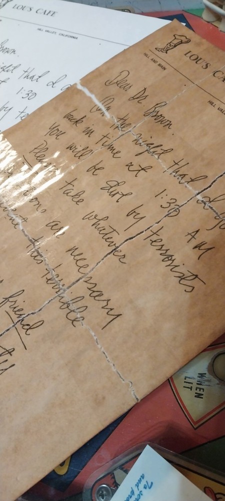 Back To The Future Marty Letters And Envelope Set