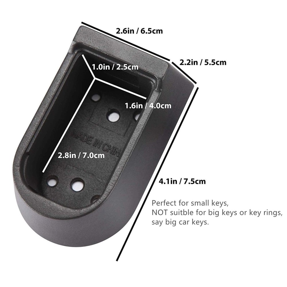Indoor & Outdoor Key Lock Box Wall Mounted Push Button Combination Key Safe S...