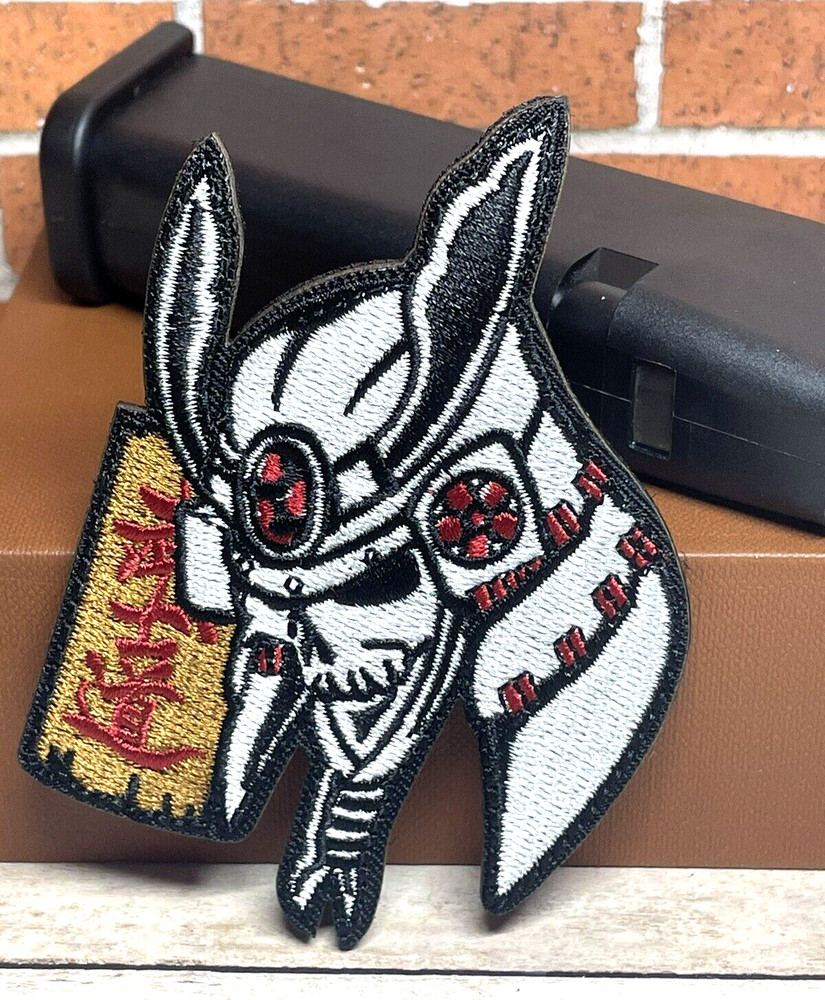 Tactical Samurai Patch, Embroidered Sword Samurai Patch, Tactical Morale Patch