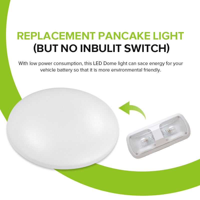 12V 4.5" RV Interior LED Ceiling Mushroom Dome Light Fixtures Camper Trailer