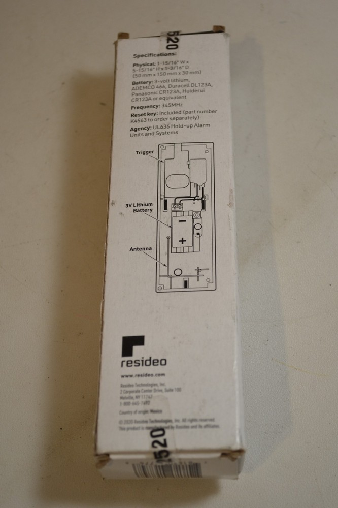 Resideo 5869 Wireless Hold-Up Switch/Transmitter