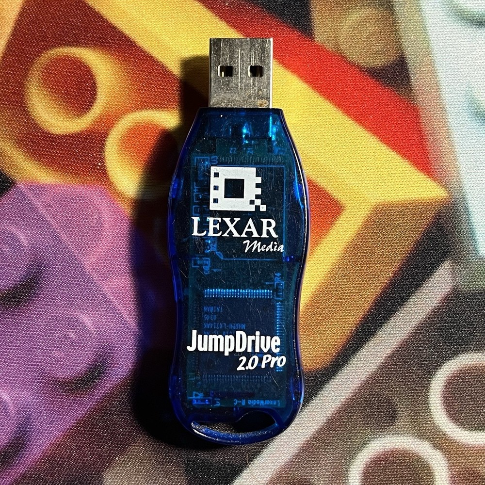 Translucent Blue Vintage USB