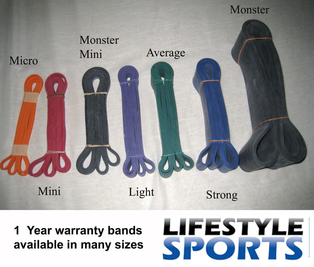 Jump Stretch Flexband Red Mini Band Pair #2 25 Pound Pull-Up Power-Lifting