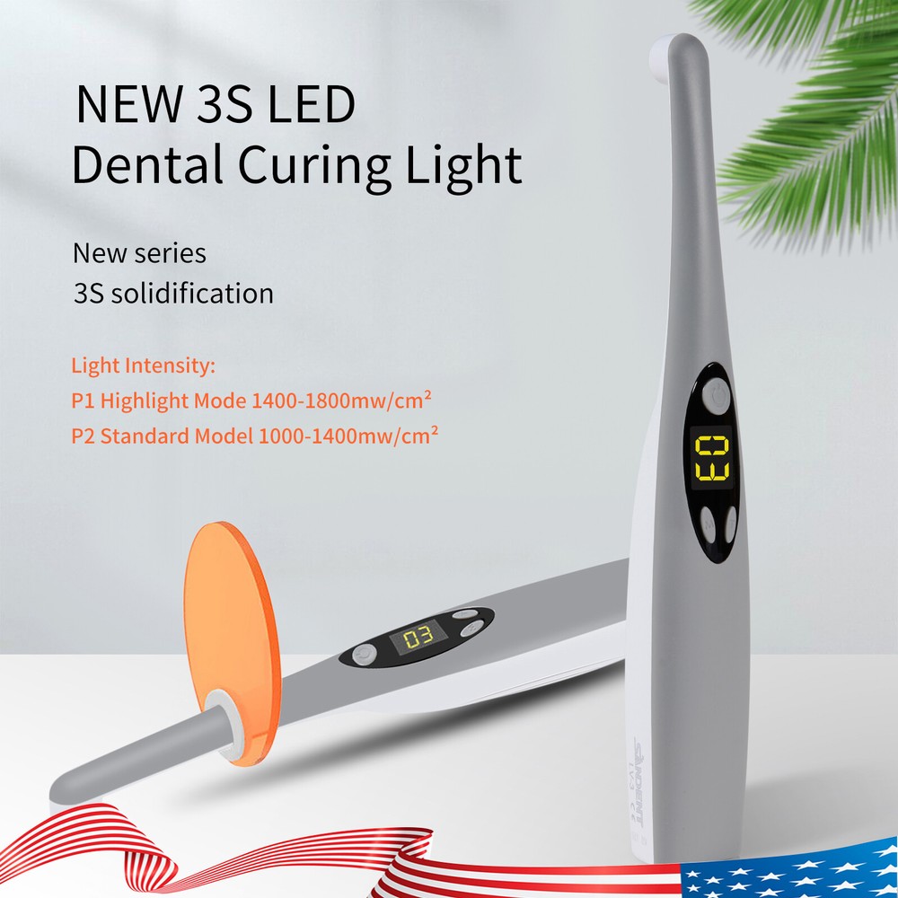 Dental Wireless Cordless LED Curing Light Lamp 3 Second Tool 3s