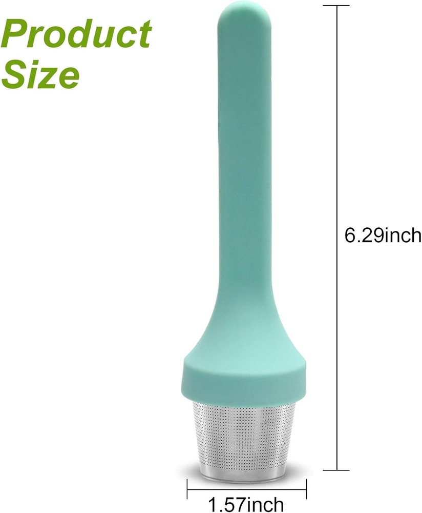 Fenshine Tea Infuser, Extra Fine Mesh Tea Cup Filter Silicone Handle Stainles...