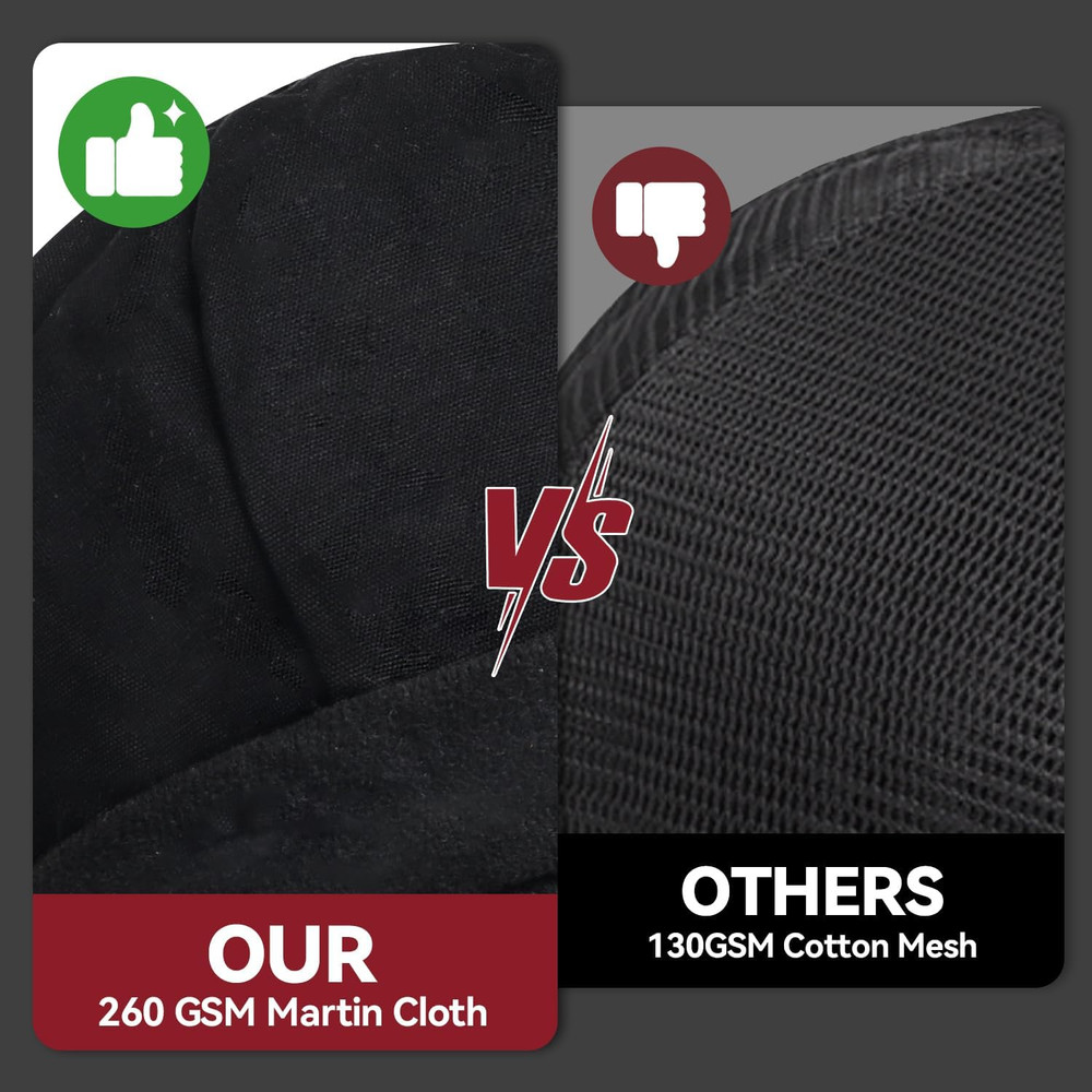Reversible Welding Cap, 8 Panel Protective Cap, 10 oz Fireproof Cotton Comforts