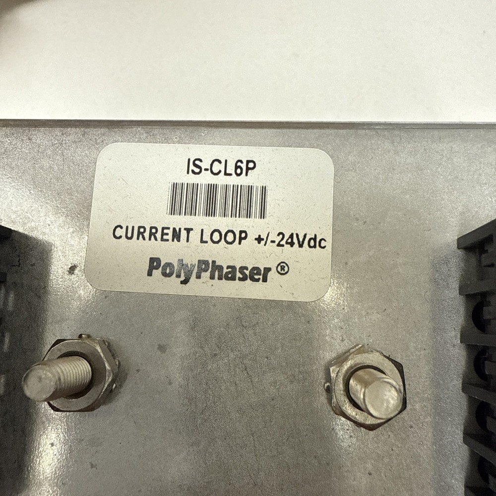 IS-CL6P POLYPHASER-current loop +/-24 vdc impulse suppressor