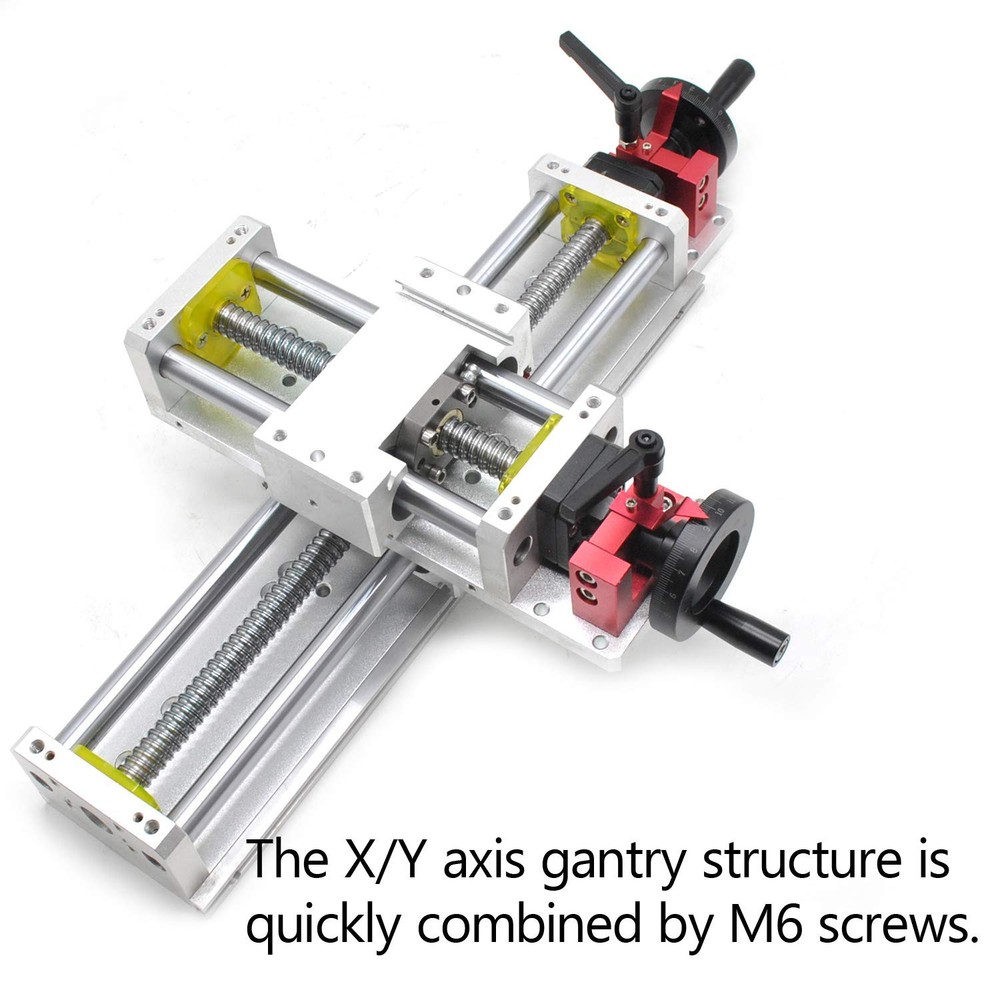 Linear Stage Actuator 100mm Ballscrew 1605 Double Optical Axis Linear Rail Guide