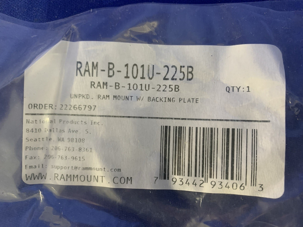 14 RAM Double Socket Arm Mounts w/ 28 Ball Components B Size With Backing Plates