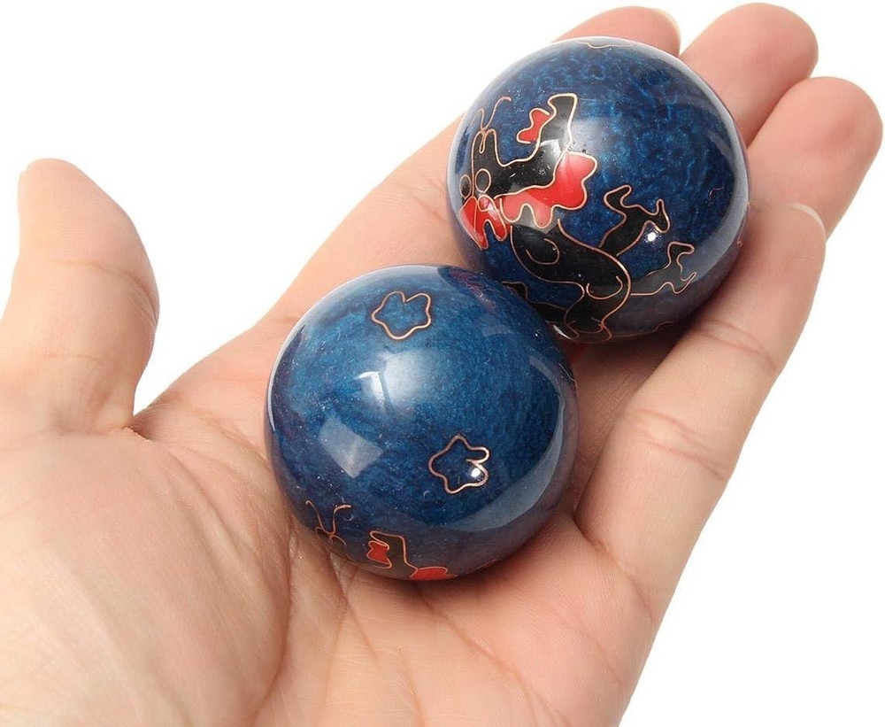 Baoding Chinese Health Balls, Dragon & Phoenix - Assorted Colors, Memory Boost