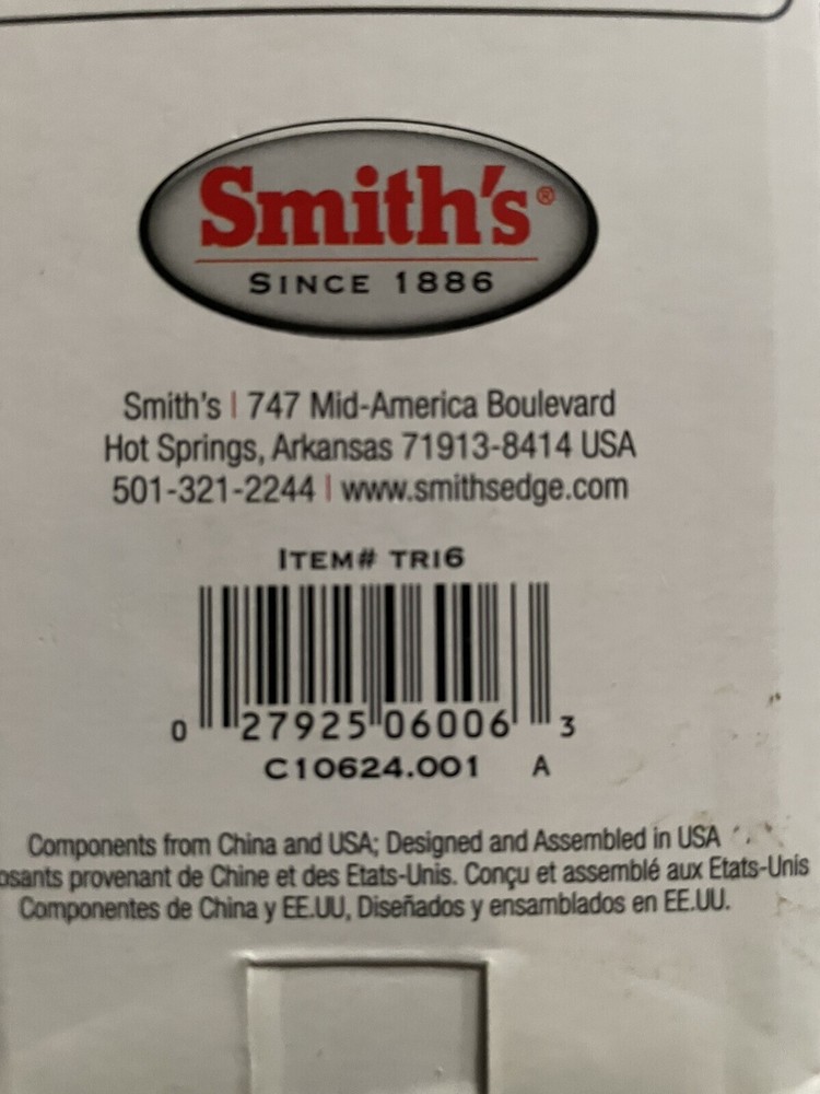 Smith's TRI-6 Arkansas Tri-Hone Sharpening Stones System