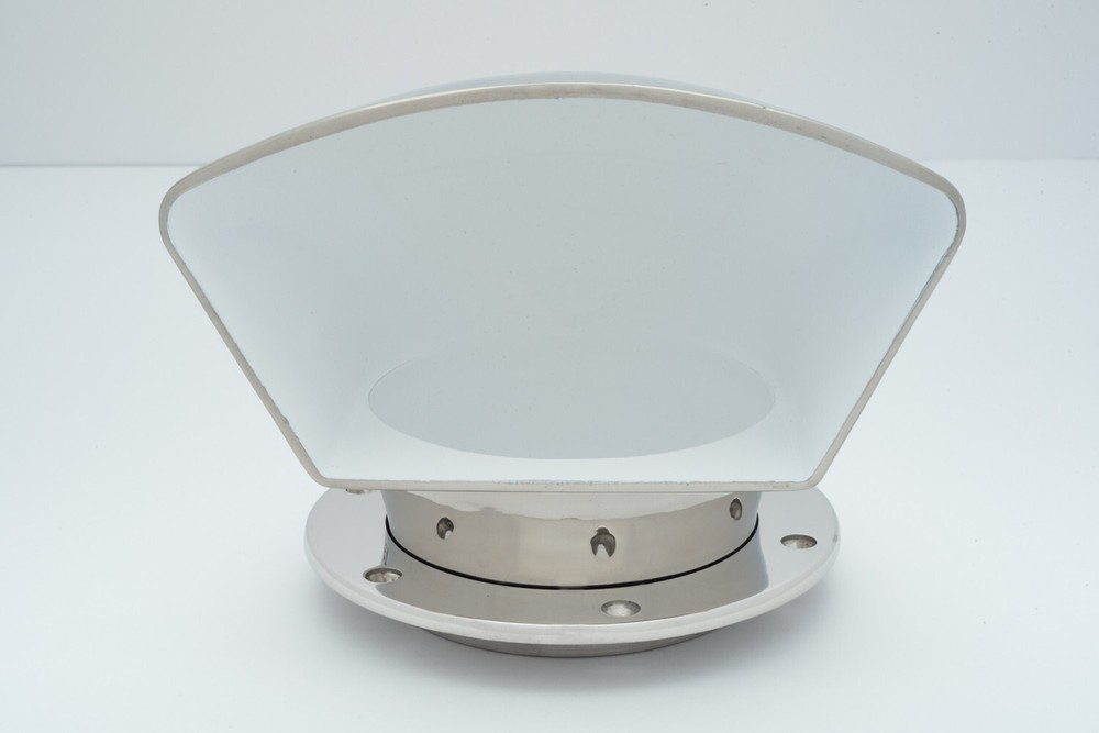 (1) 4" Low Profile Dorade Cowl Vent with Deck Plate Set