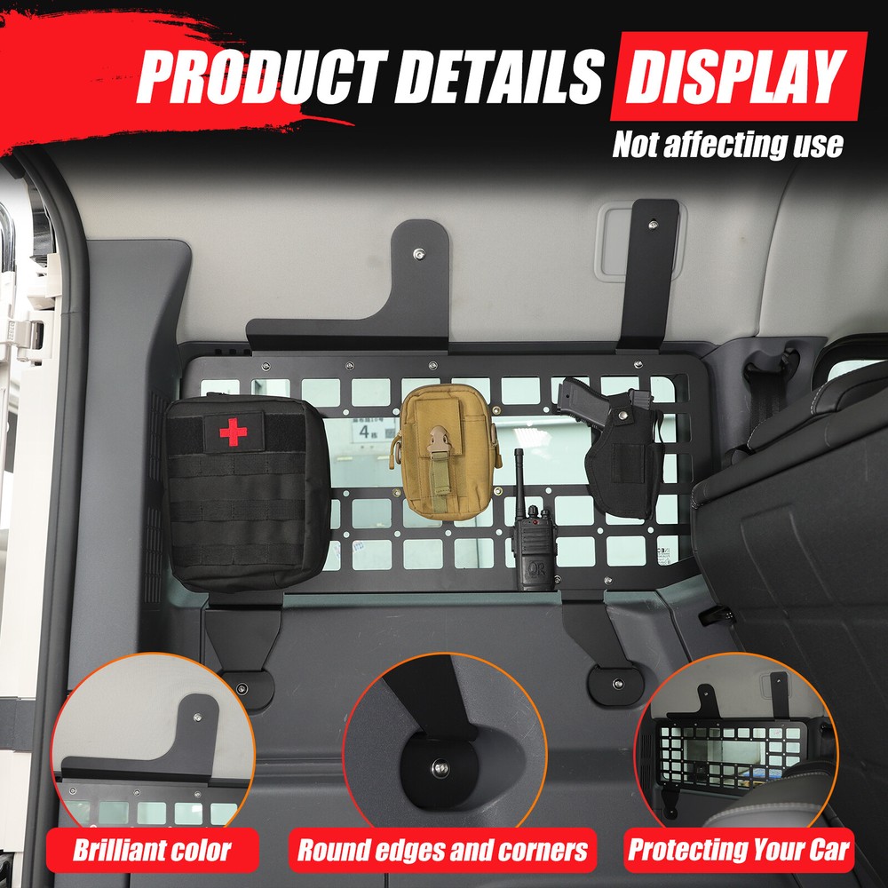 Rear Side Window Molle Storage Flank Panel Cargo Organizer For Ineos Grenadier
