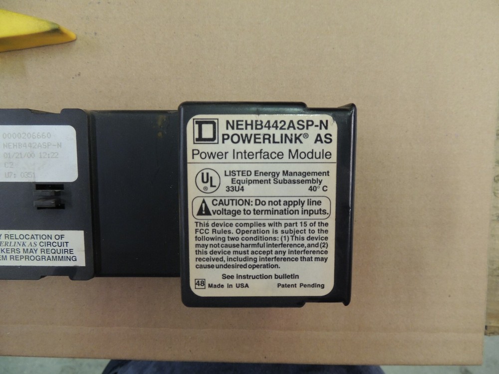NEHB442ASP-N SQUARE D POWERLINK AS POWER INTERFACE MODULE, USED
