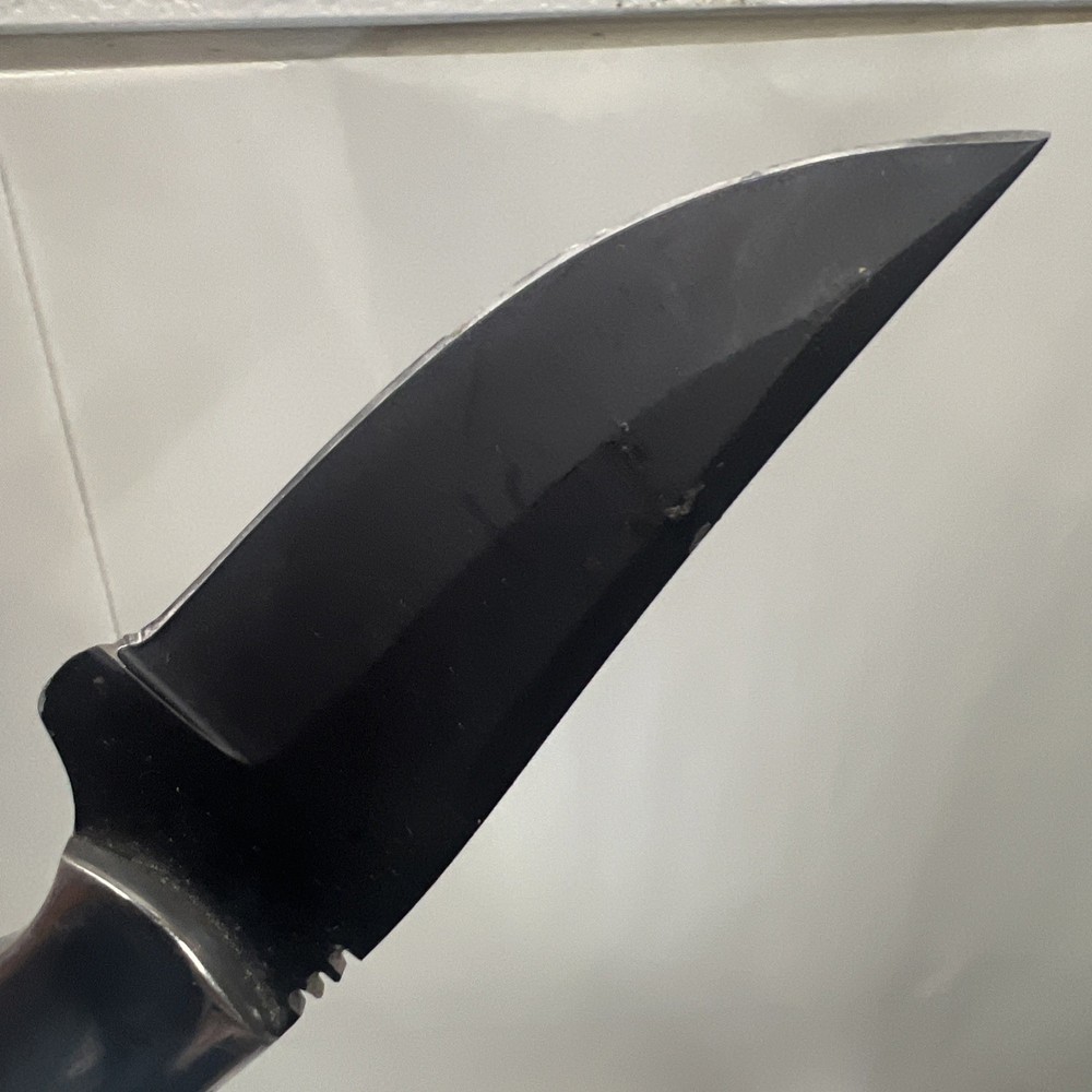 Custom 8.5”Fixed Knife w/ Bone Handle W/Leather Sheath