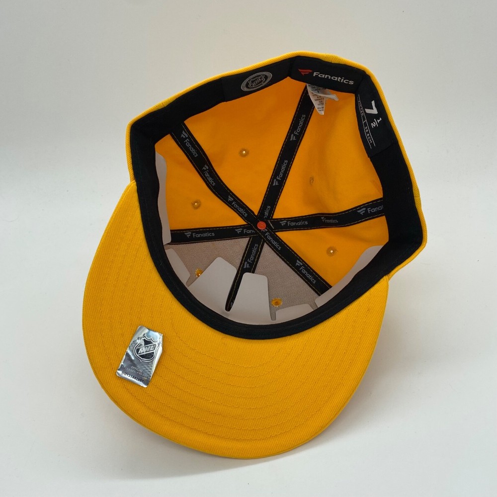 Fanatics Nashville Predators NHL Snapback Hat Cap Solid Yellow Logo Adjustable