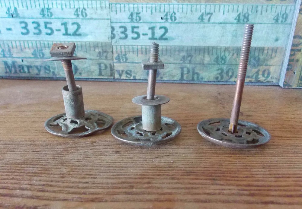 Set of 3 Brass Decorative Drawer Pulls / Drawer Handles (PR5)