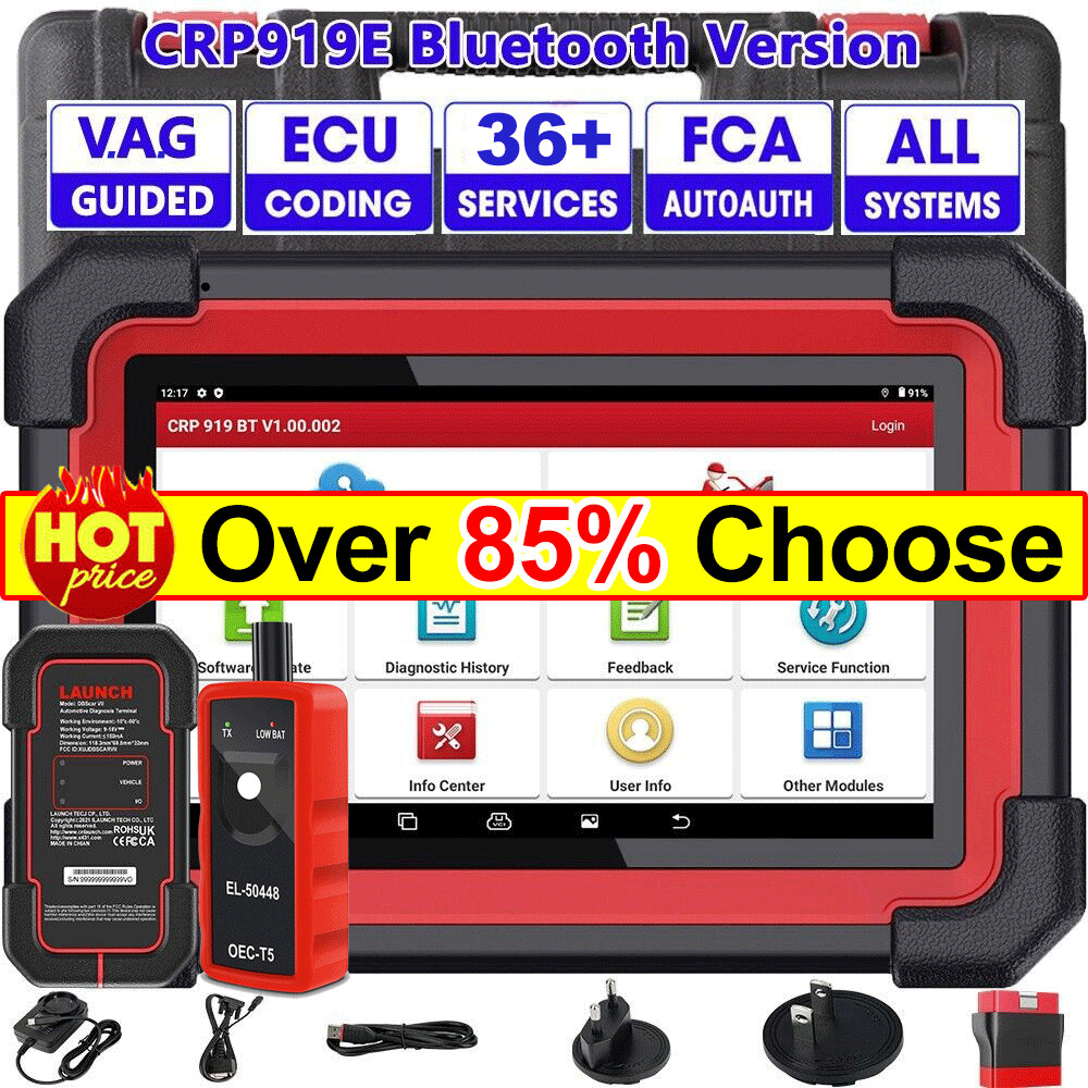2026 LAUNCH CRP919EBT Elite Car Bidirectional Diagnostic Scanner Tool ECU Coding