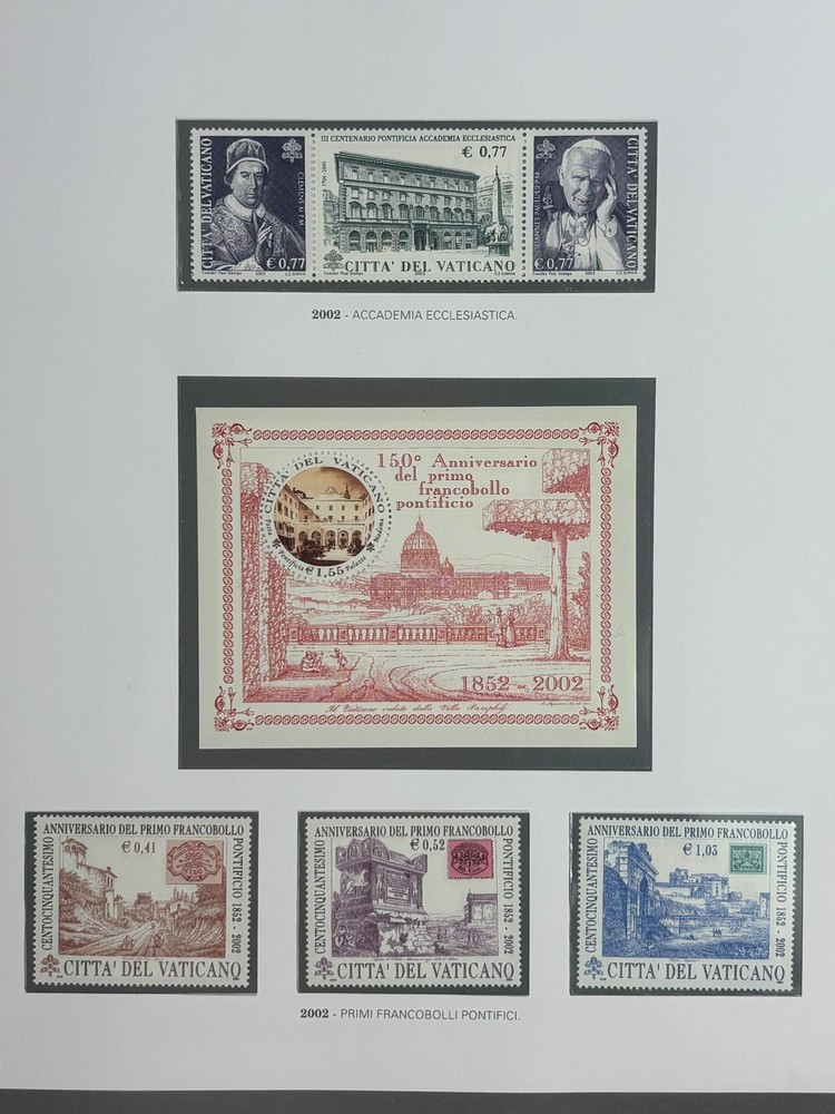 VATICAN 2002 - COMPLETE VINTAGE with sheets, mini sheets and booklets - MNH