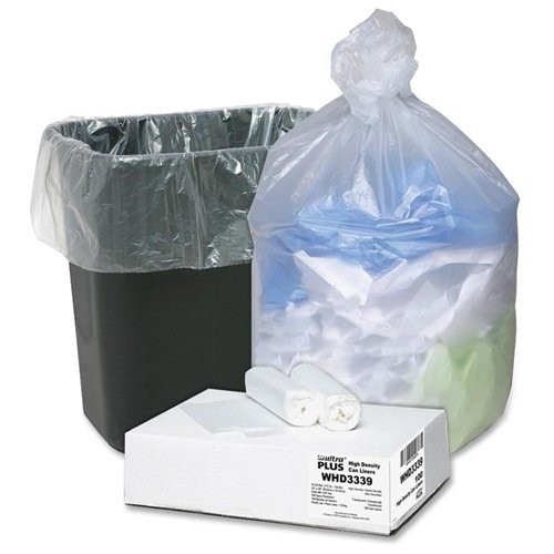 Webster WHD3339 High Density Trash Can Liner 33 Gal 0.43 Mil