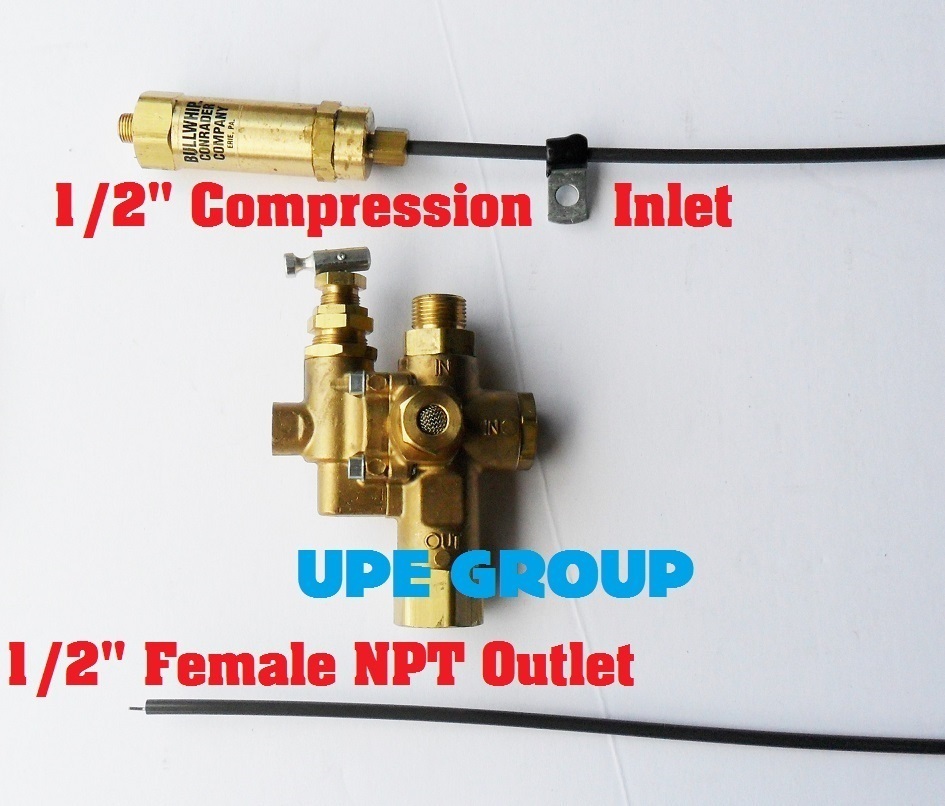 Pilot Unloader Check Valve Combo Gas Compressor & Bullwhip Throttle Control 8HP+