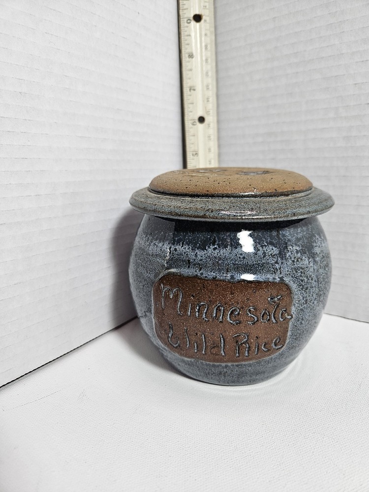 Minnesota Wild Rice Jar signed “Best 86”