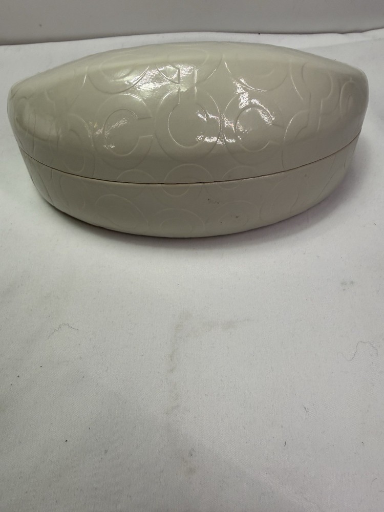 COACH SUNGLASSES HARD CASE CLAM SHELL STYLE EMBOSSED C
