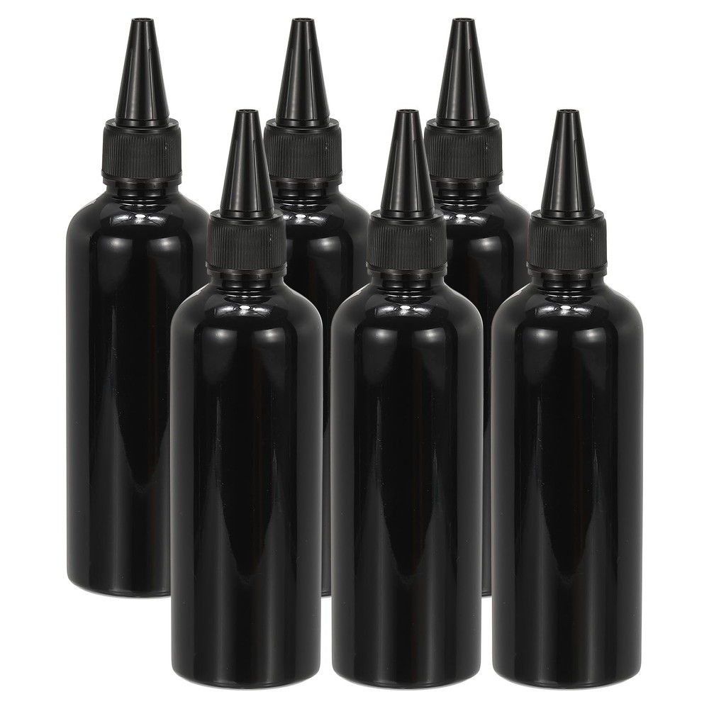 Plastic Applicator Bottle, 6 Pcs 3.4oz(100ml) Leak Proof Refillable Empty Dis...