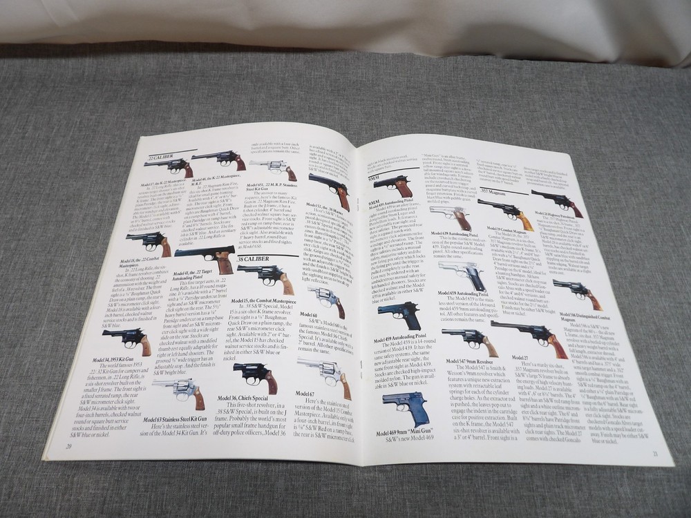 (3) Smith & Wesson Dan Wesson Gun Catalogs 1983