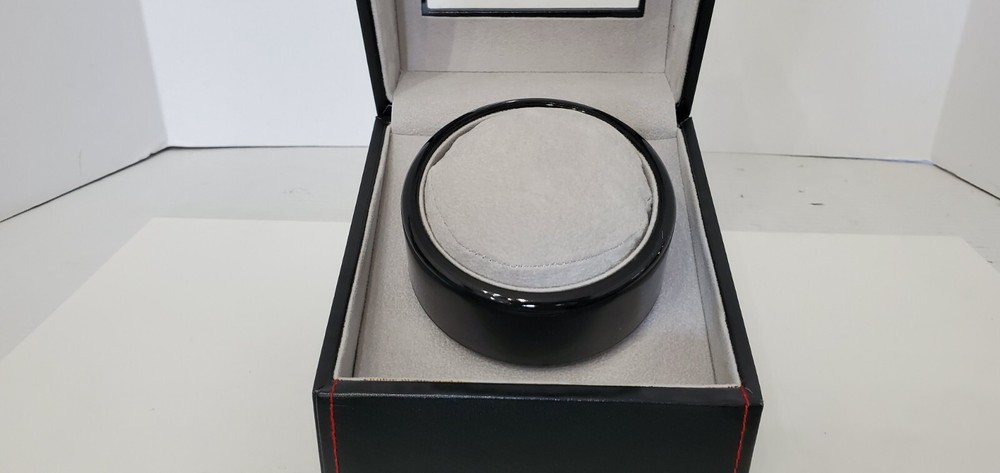 Automatic Black Leather Watch Winder Rotator Raymond Storage Display Case