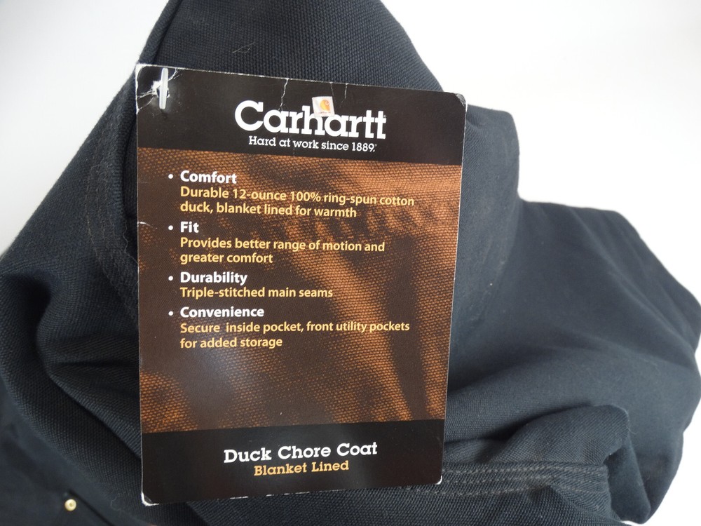 Carhartt C001 Duck Chore Coat (Blanket Lined/5-Button Front)