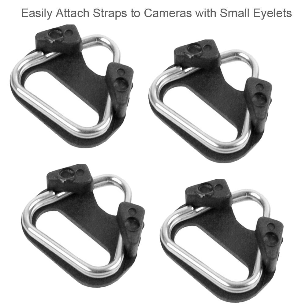 20Pcs Camera Strap Triangle Split Ring Adapter + Cap For Fuji Lecia Nikon Canon