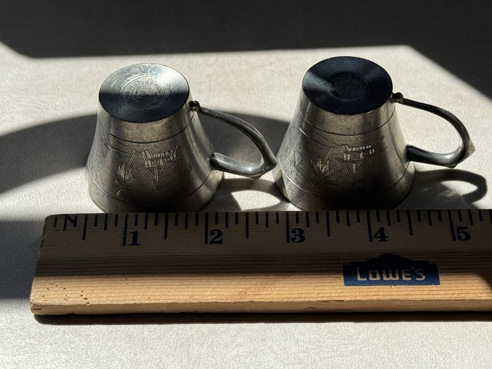 Pewter Cups Small Handled Cups