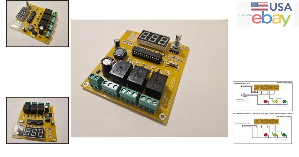 Compact 3-Channel Light Controller with User-Selectable Timings & Sequences