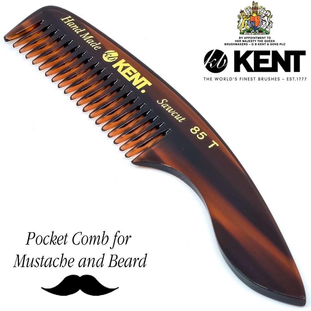 4.75" Handmade Fine Tooth Beard and Mustache Comb
