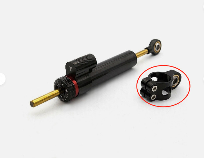 25mm Universal Motorcycle Steering Damper Clamp Bracket Kit Support Holder Mount