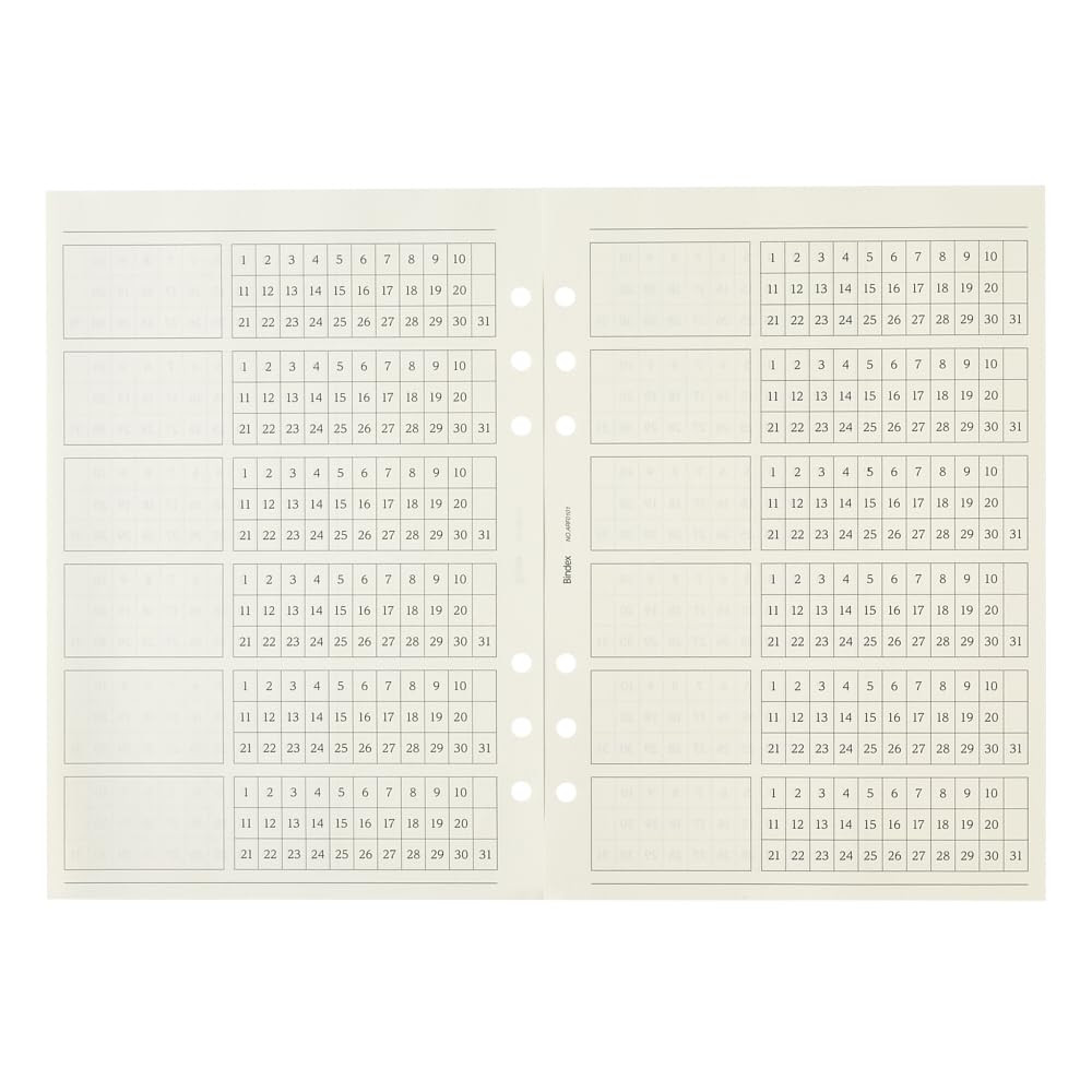 BINDEX System Notebook Refill A5 Habit Building ARF0101
