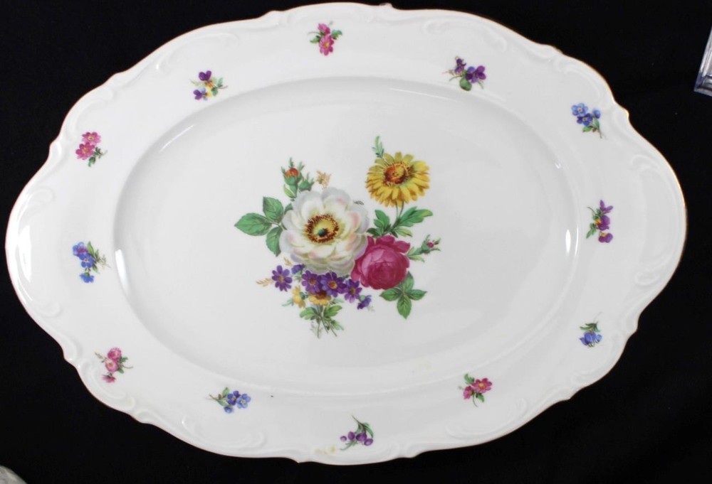 Mitterteich Platinum Princess 16 Inch Oval Platter
