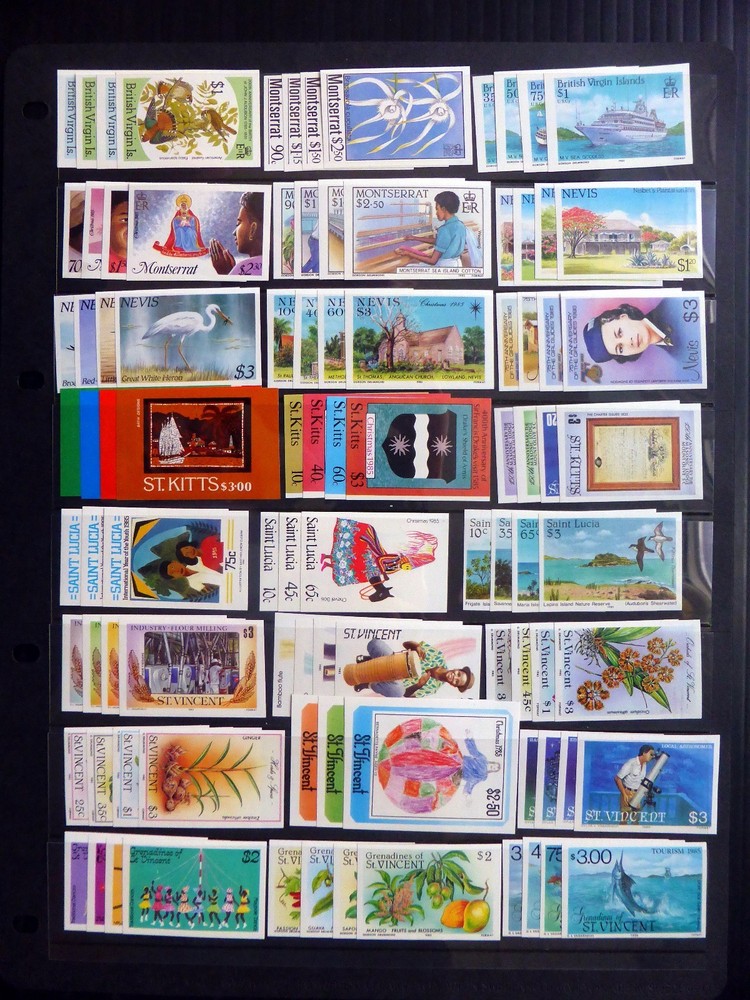 BRITISH COMMONWEALTH Wholesale 24 Complete Imperf Sets U/M SEE BELOW FP8564