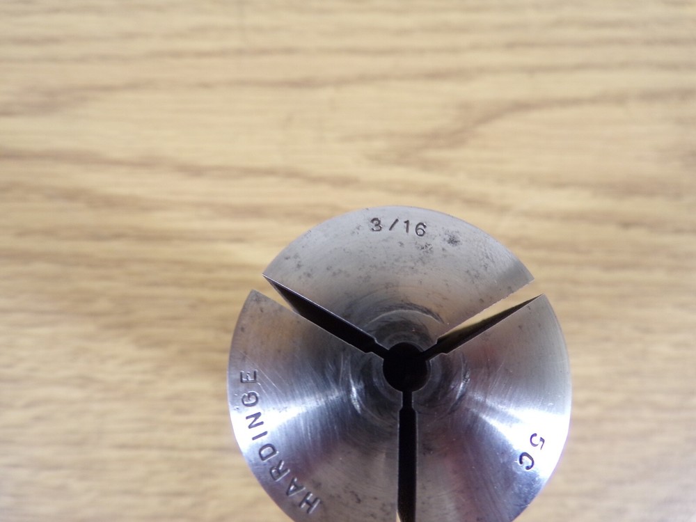 Hardinge 5C Round Smooth Collet, 3/16", Internal Thread