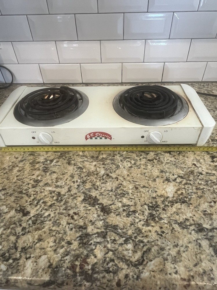 Double Buffet Burner Electric Stove By BC Classics